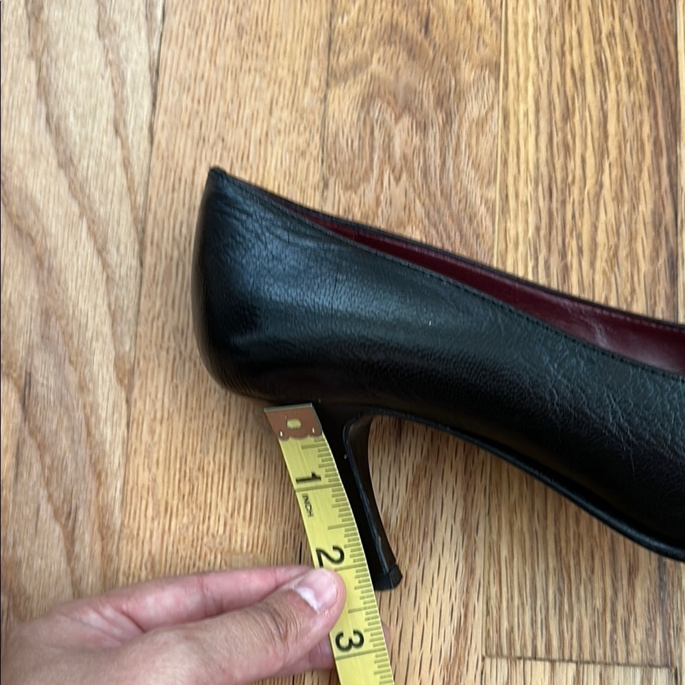 Coach Aubrey Black Leather Heels - Picture 12 of 12